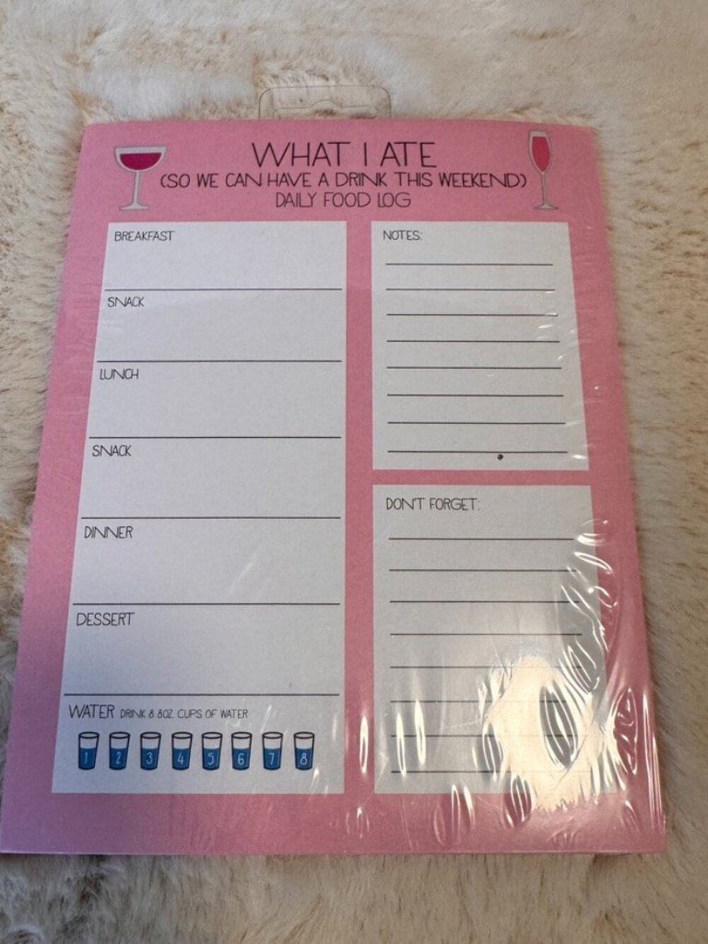 What I Ate Notepad